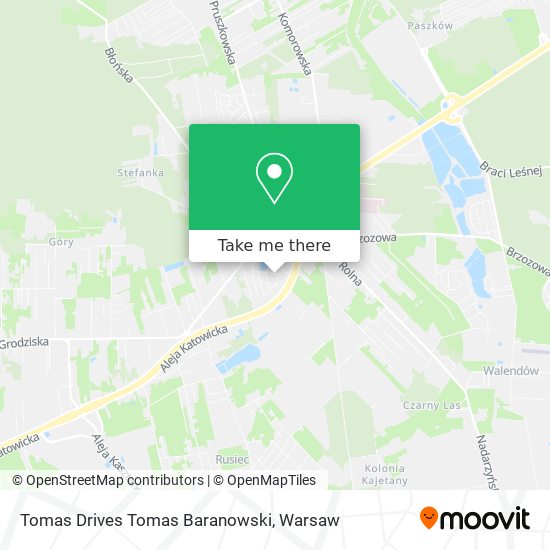 Tomas Drives Tomas Baranowski map