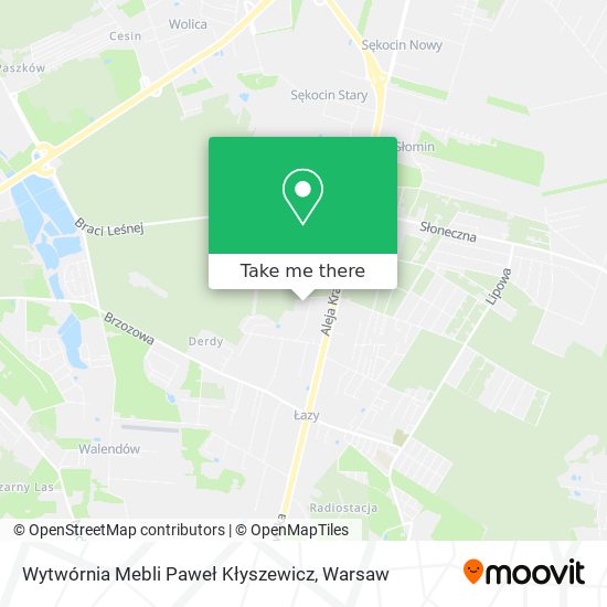 Wytwórnia Mebli Paweł Kłyszewicz map