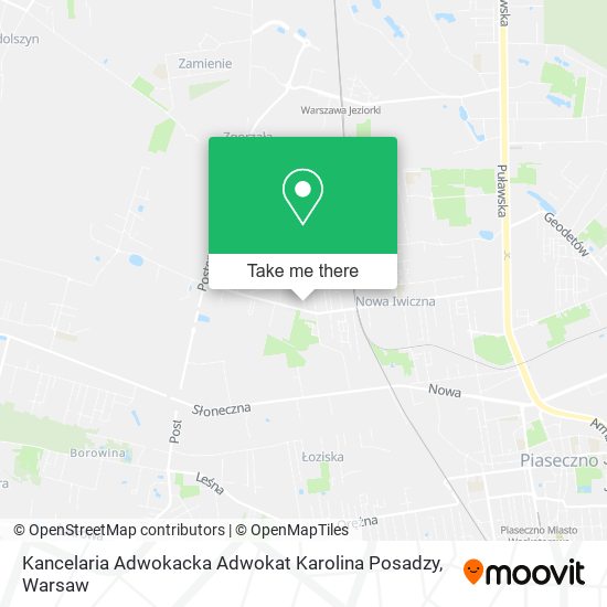 Kancelaria Adwokacka Adwokat Karolina Posadzy map