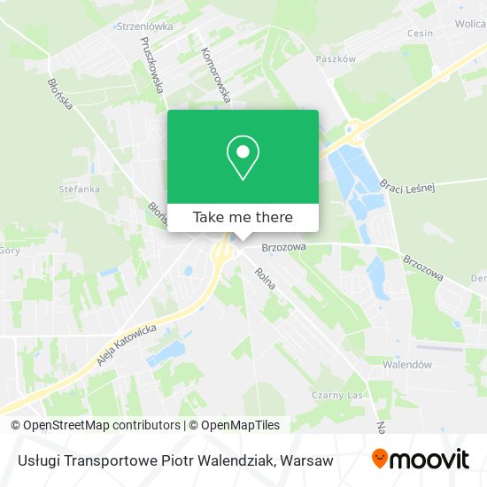 Usługi Transportowe Piotr Walendziak map