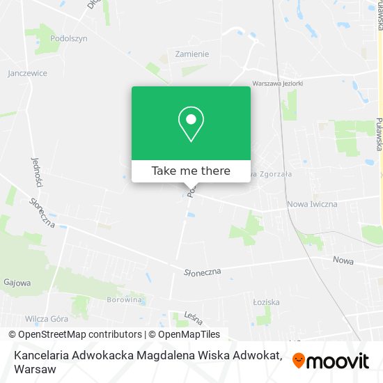 Kancelaria Adwokacka Magdalena Wiska Adwokat map