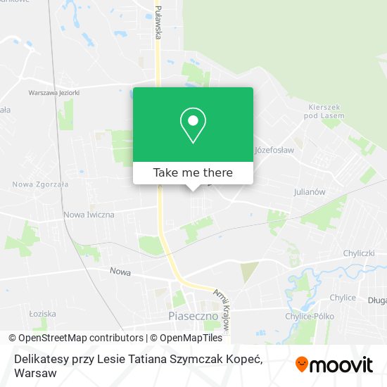 Delikatesy przy Lesie Tatiana Szymczak Kopeć map