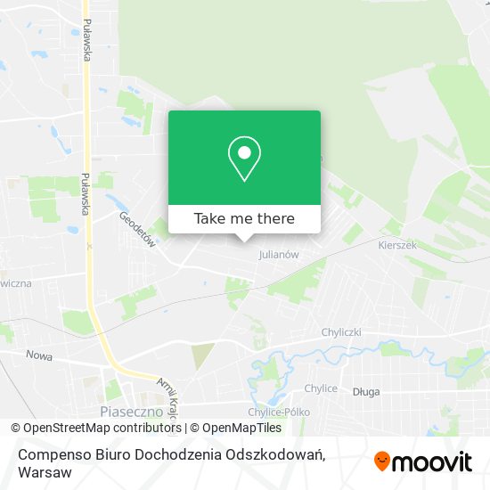 Compenso Biuro Dochodzenia Odszkodowań map