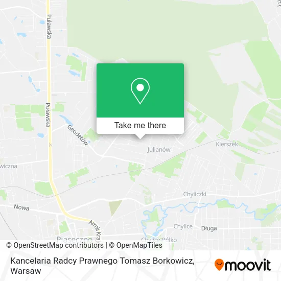Kancelaria Radcy Prawnego Tomasz Borkowicz map