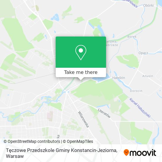 Tęczowe Przedszkole Gminy Konstancin-Jeziorna map