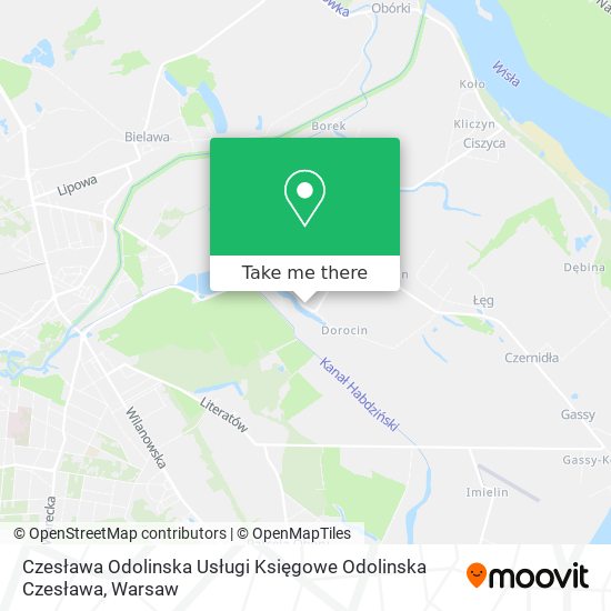 Czesława Odolinska Usługi Księgowe Odolinska Czesława map