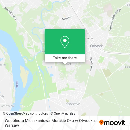Wspólnota Mieszkaniowa Morskie Oko w Otwocku map