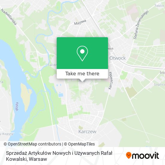 Sprzedaż Artykułów Nowych i Używanych Rafał Kowalski map