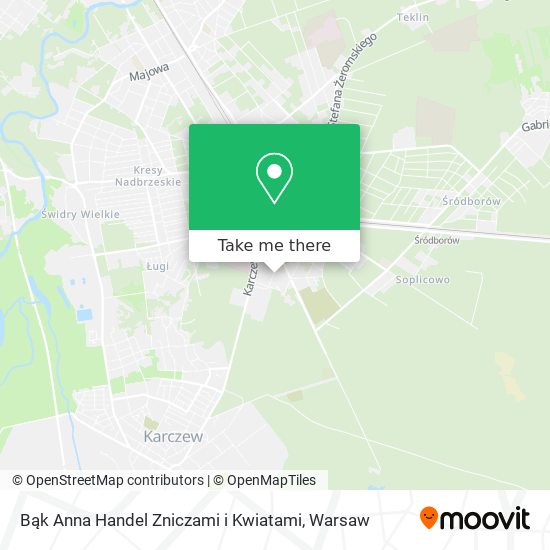 Bąk Anna Handel Zniczami i Kwiatami map