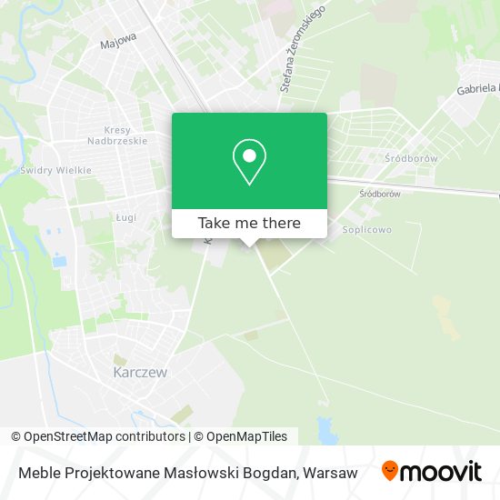 Карта Meble Projektowane Masłowski Bogdan