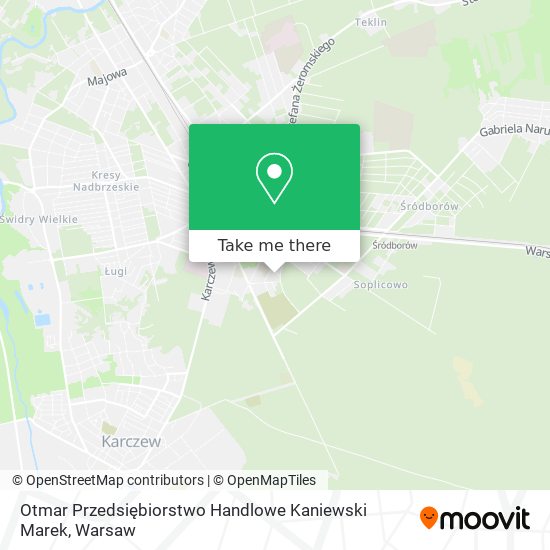 Карта Otmar Przedsiębiorstwo Handlowe Kaniewski Marek