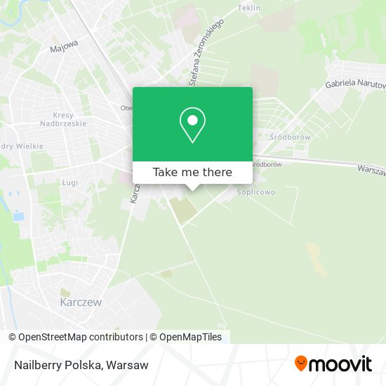 Nailberry Polska map