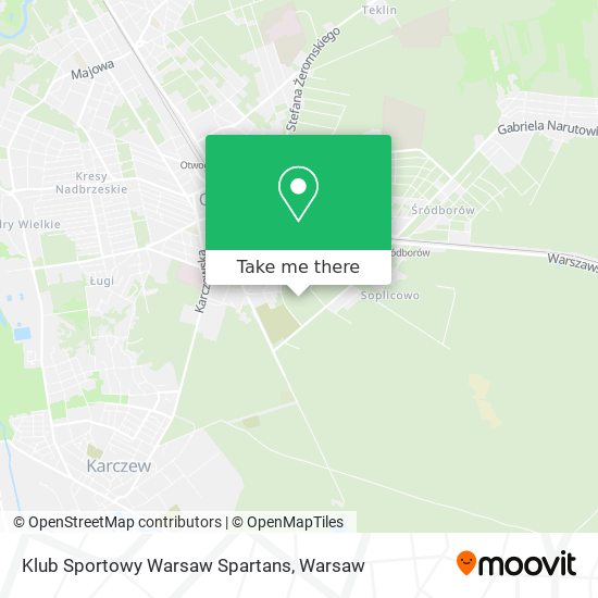 Klub Sportowy Warsaw Spartans map