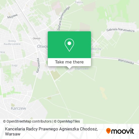 Kancelaria Radcy Prawnego Agnieszka Chodosz map