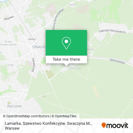 Lamarka. Szewstwo Konfekcyjne. Swaczyna M. map