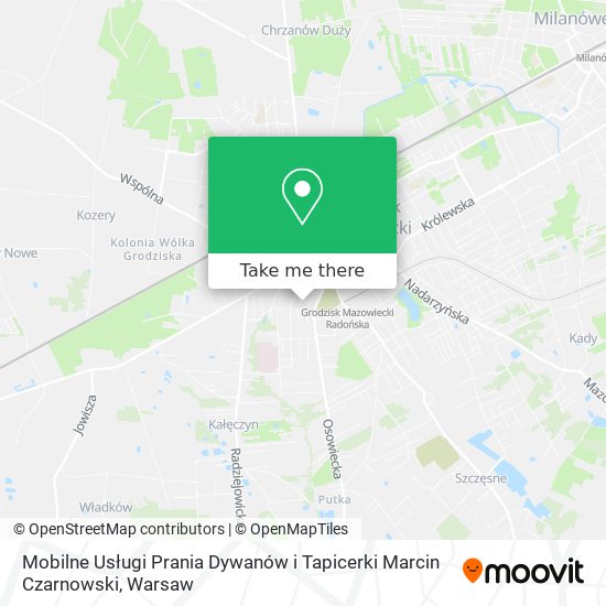 Mobilne Usługi Prania Dywanów i Tapicerki Marcin Czarnowski map