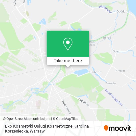 Eko Kosmetyki Usługi Kosmetyczne Karolina Korzeniecka map