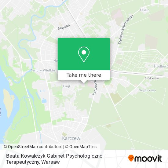 Карта Beata Kowalczyk Gabinet Psychologiczno - Terapeutyczny