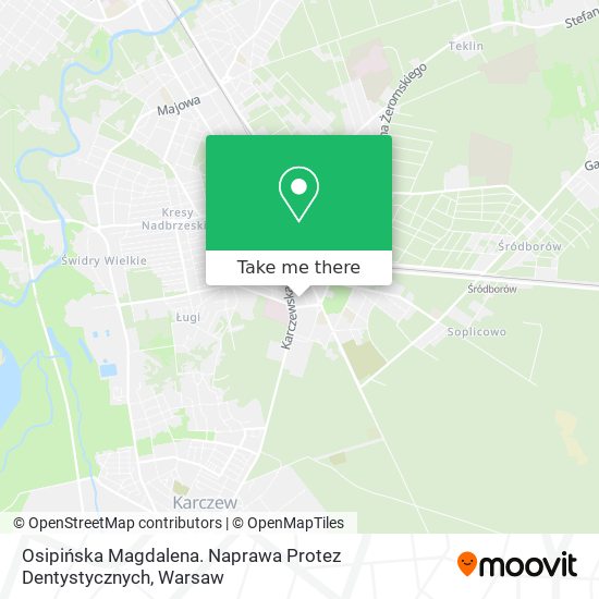 Osipińska Magdalena. Naprawa Protez Dentystycznych map