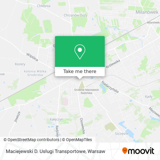 Maciejewski D. Usługi Transportowe map