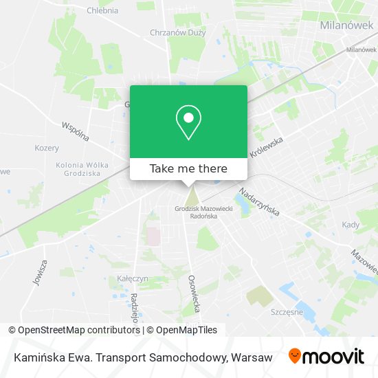 Kamińska Ewa. Transport Samochodowy map