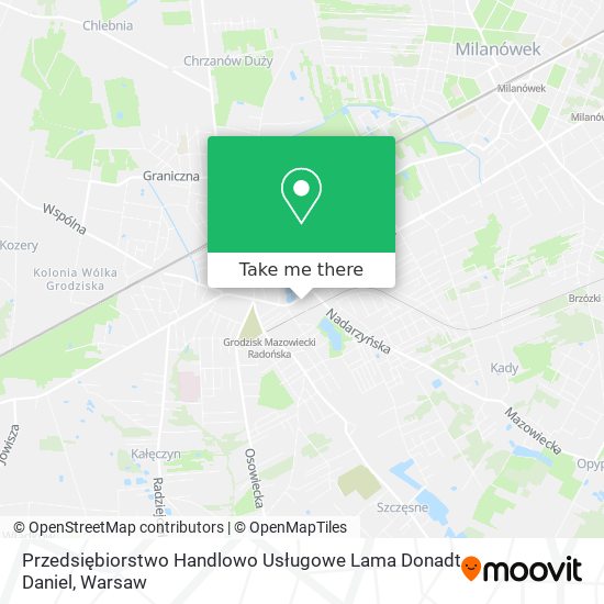 Przedsiębiorstwo Handlowo Usługowe Lama Donadt Daniel map