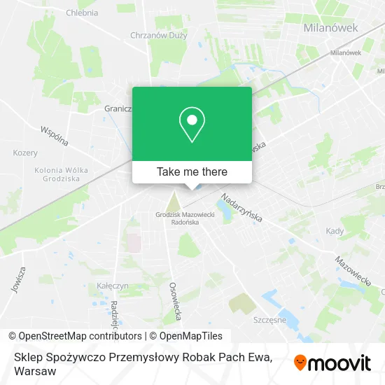 Sklep Spożywczo Przemysłowy Robak Pach Ewa map