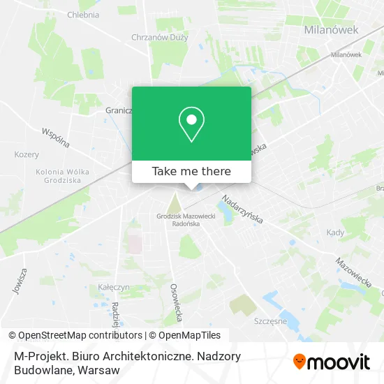 Карта M-Projekt. Biuro Architektoniczne. Nadzory Budowlane