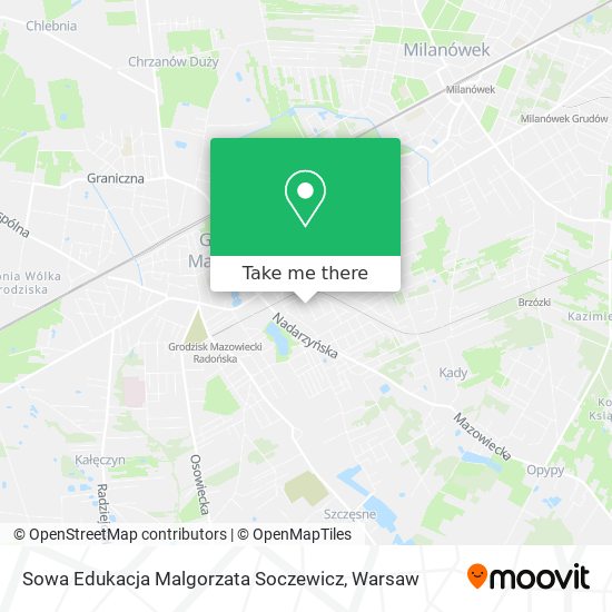 Sowa Edukacja Malgorzata Soczewicz map