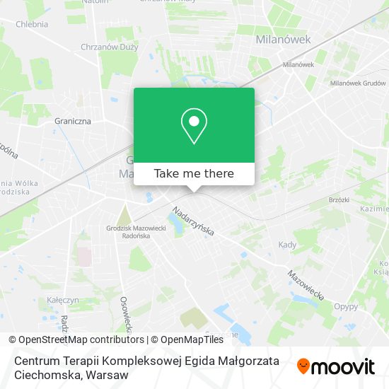 Centrum Terapii Kompleksowej Egida Małgorzata Ciechomska map