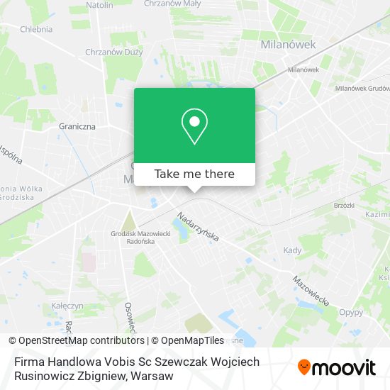 Firma Handlowa Vobis Sc Szewczak Wojciech Rusinowicz Zbigniew map