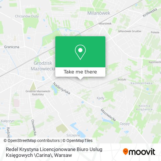 Redel Krystyna Licencjonowane Biuro Usług Księgowych \Carina\ map