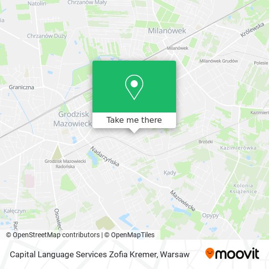 Capital Language Services Zofia Kremer map