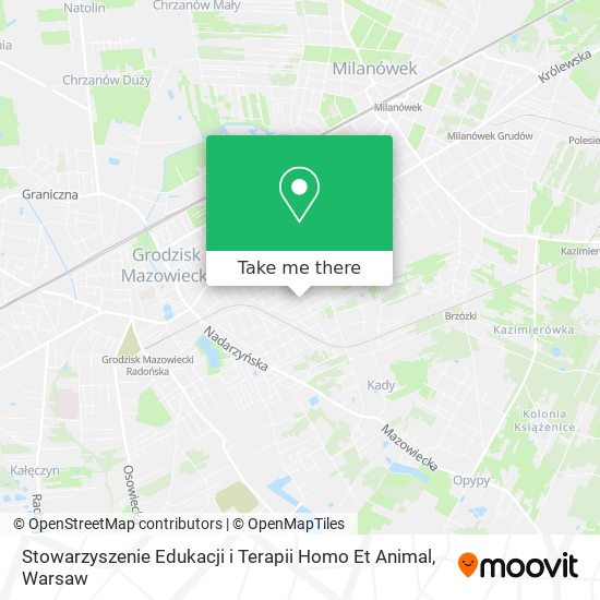 Карта Stowarzyszenie Edukacji i Terapii Homo Et Animal