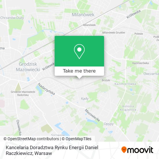 Kancelaria Doradztwa Rynku Energii Daniel Raczkiewicz map