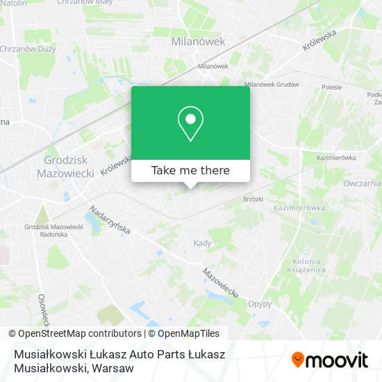 Карта Musiałkowski Łukasz Auto Parts Łukasz Musiałkowski