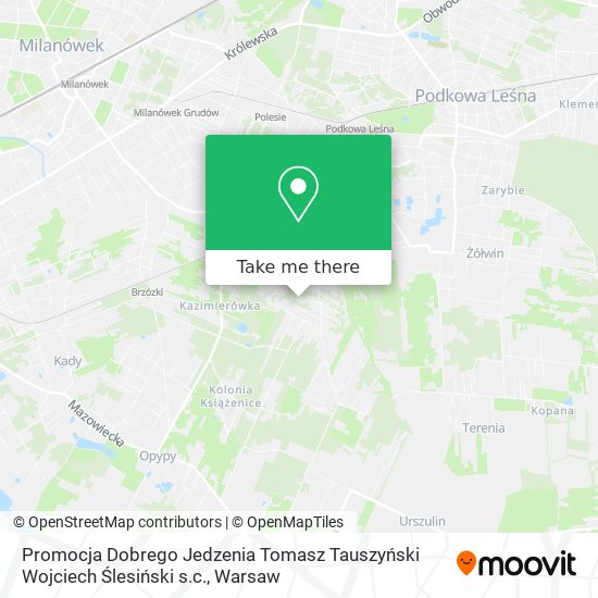 Promocja Dobrego Jedzenia Tomasz Tauszyński Wojciech Ślesiński s.c. map