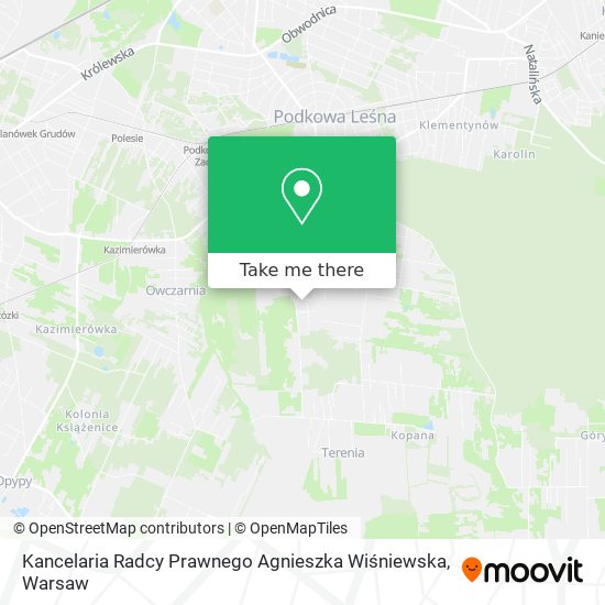 Kancelaria Radcy Prawnego Agnieszka Wiśniewska map