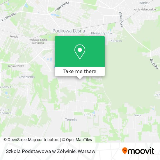 Szkoła Podstawowa w Żółwinie map