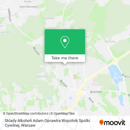 Sklady Alkoholi Adam Oprawka Wspólnik Spólki Cywilnej map