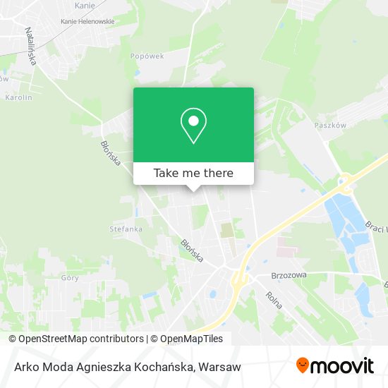 Arko Moda Agnieszka Kochańska map