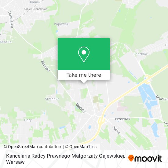 Kancelaria Radcy Prawnego Małgorzaty Gajewskiej map