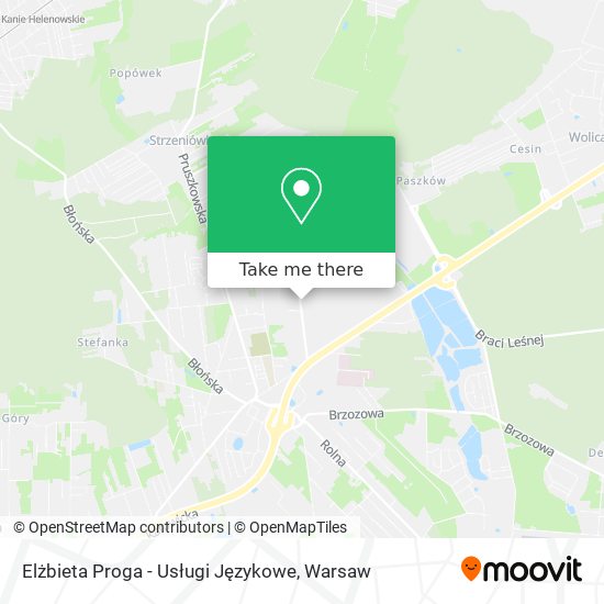 Elżbieta Proga - Usługi Językowe map