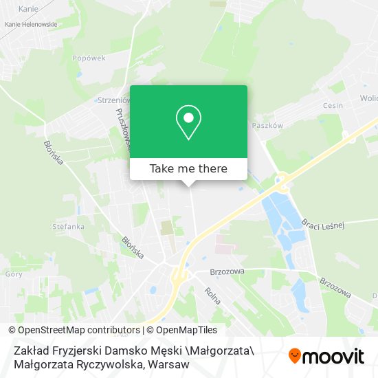 Zakład Fryzjerski Damsko Męski \Małgorzata\ Małgorzata Ryczywolska map