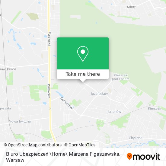 Карта Biuro Ubezpieczeń \Home\ Marzena Figaszewska