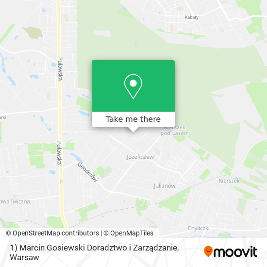 1) Marcin Gosiewski Doradztwo i Zarządzanie map