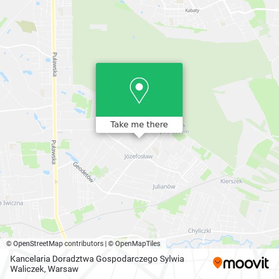 Kancelaria Doradztwa Gospodarczego Sylwia Waliczek map