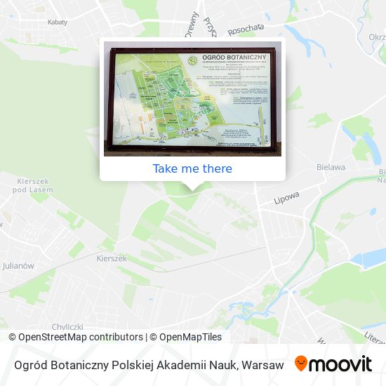 Ogród Botaniczny Polskiej Akademii Nauk map