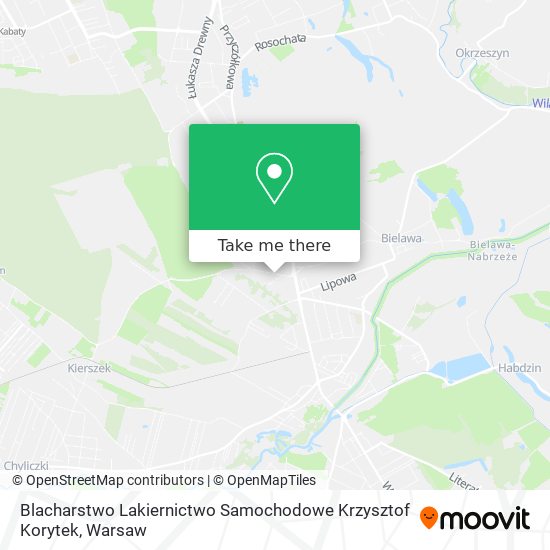 Blacharstwo Lakiernictwo Samochodowe Krzysztof Korytek map