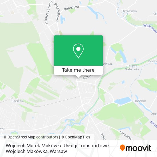 Wojciech Marek Makówka Usługi Transportowe Wojciech Makówka map